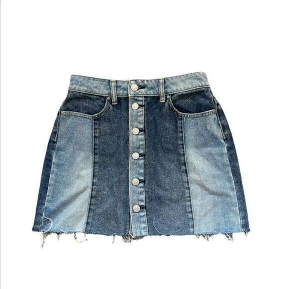 PacSun button up denim skirt 26​ - Picture 1 of 7